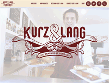 Tablet Screenshot of kurzandlang.com